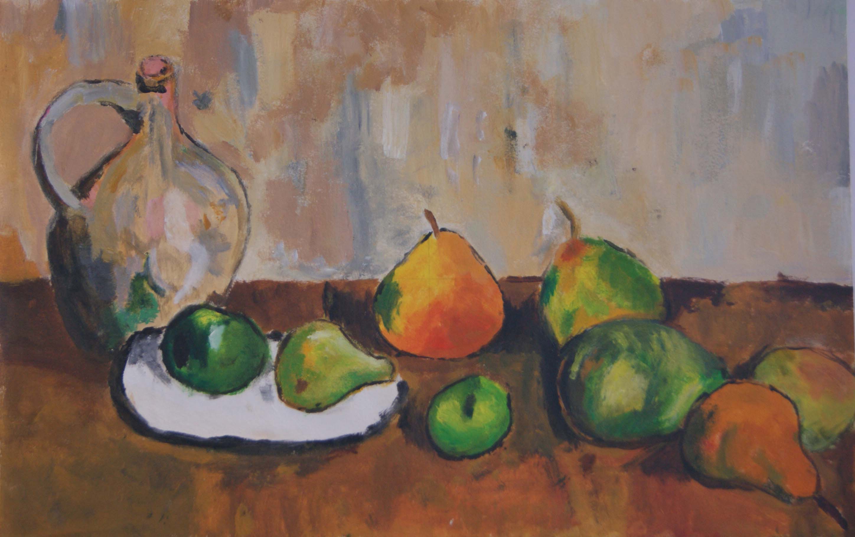 My copy of Cezannes Still Life Eaton House the Manor Age 11